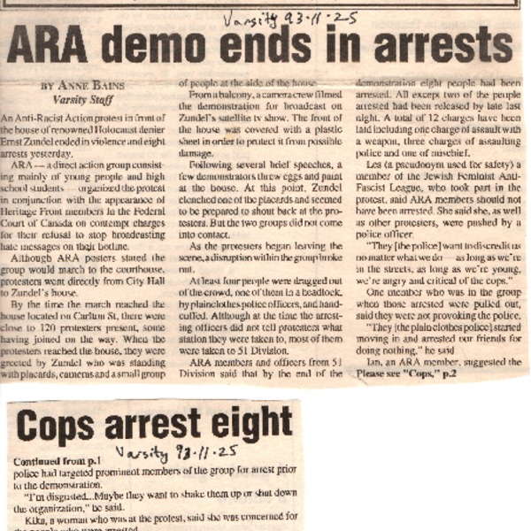 ARAZundelArrestsVarsityNovember251993.PDF