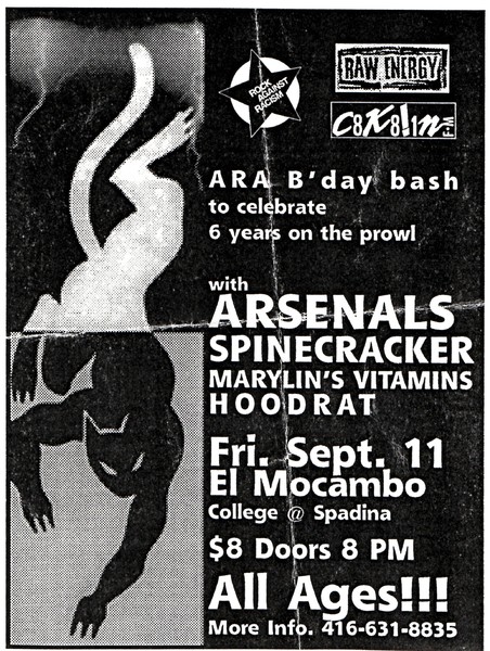 ARA 6th Year Birthday Bash Show Flyer