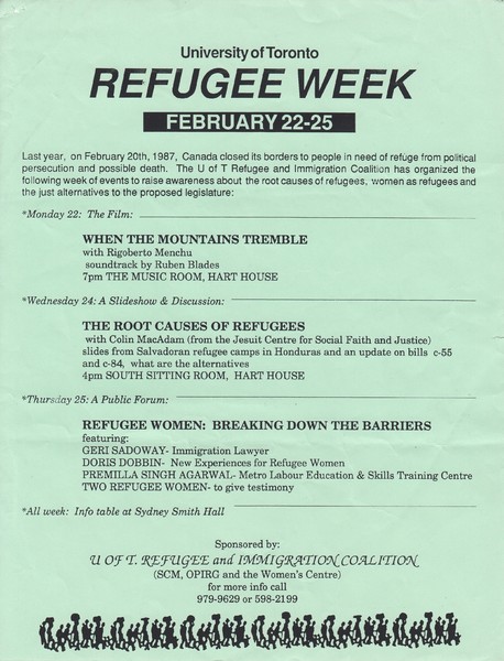 University of Toronto Refugee Week