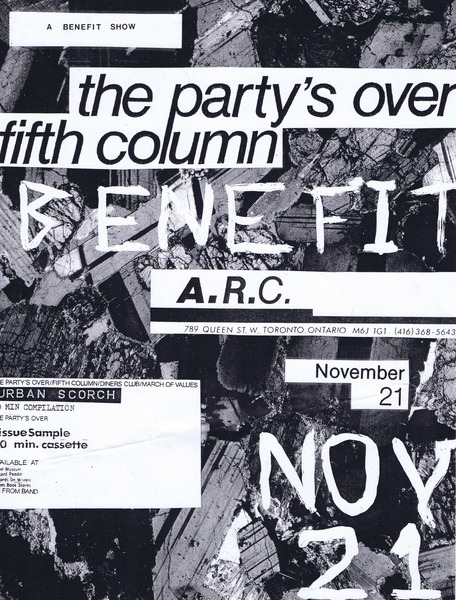The Party&#039;s Over &amp; Fifth Column @ ARC