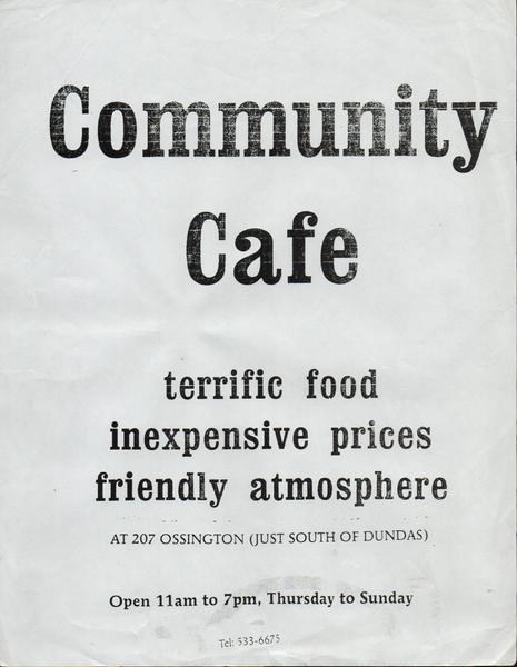 Community Cafe Poster