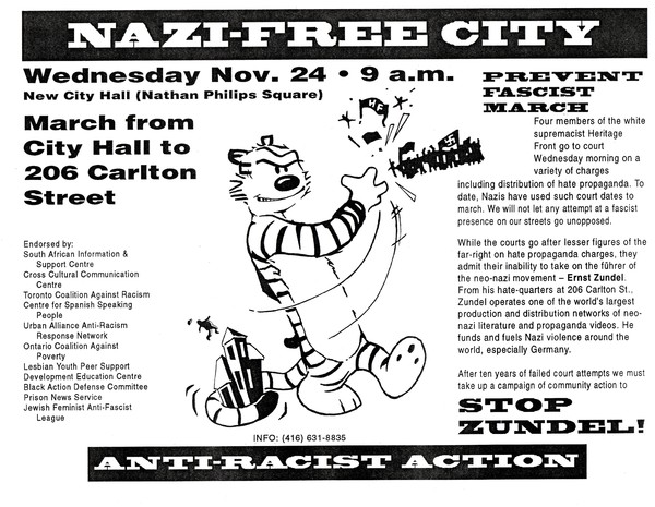 Nazi-Free City March Poster