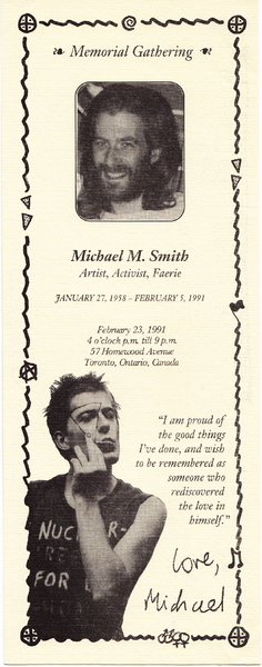 Michael Smith memorial