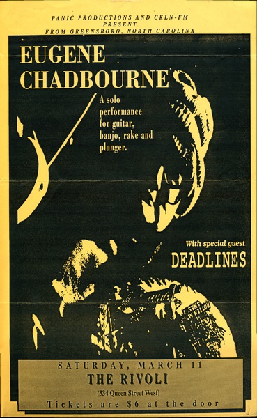 Eugene Chadbourne concert poster