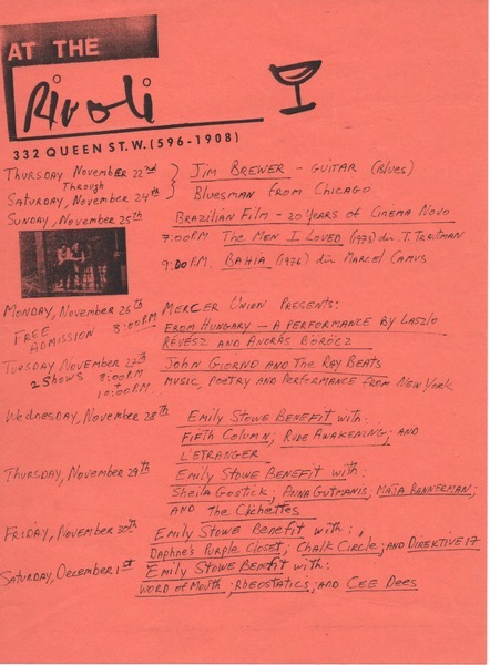 9 Days At The Rivoli, 1984 Style